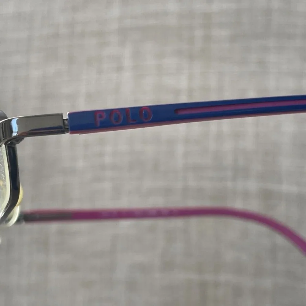 Polo Ralph Lauren Kids Eyeglasses Frame Black/Blue Tone Glasses 43[]17 130